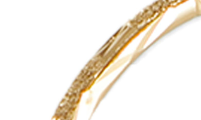 Shop Argento Vivo Sterling Silver Diamond Cut Hoop Earrings In Gold