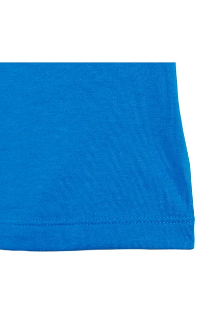 Shop Adidas Originals Lifestyle Cotton T-shirt & Shorts Set In Bluebird