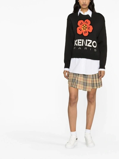 Shop Kenzo Black Crewneck Sweater