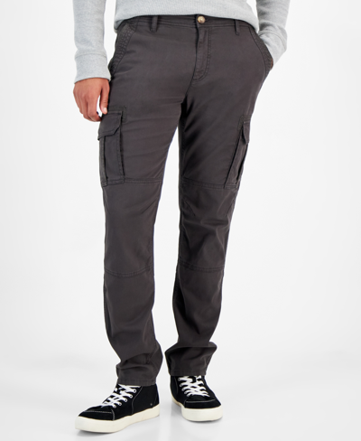 Shop Sun + Stone Men's Garment-dyed Straight-fit Morrison Tapered Cargo Pants, Created For Macy's In Tank