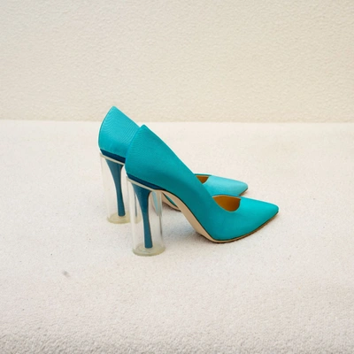 Pre-owned Rosie Assoulin Blue Satin Pumps, 37