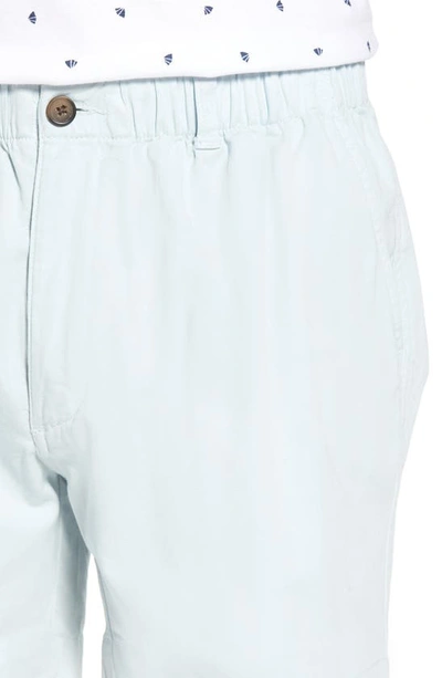 Shop Vintage 1946 Snappers Elastic Waist 5.5 Inch Stretch Shorts In Sky
