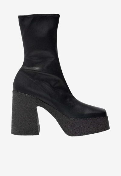 Shop Stella Mccartney 120 Chunky Ankle Boots In Black