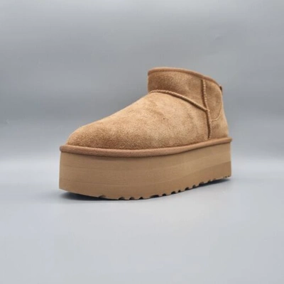 Pre-owned Ugg Classic Ultra Mini Plattform Chestnut - 1135092-che - Neu/ovp ✅ In Braun