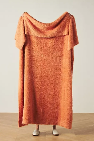 Shop Anthropologie Renata Cozy Eyelash Throw Blanket
