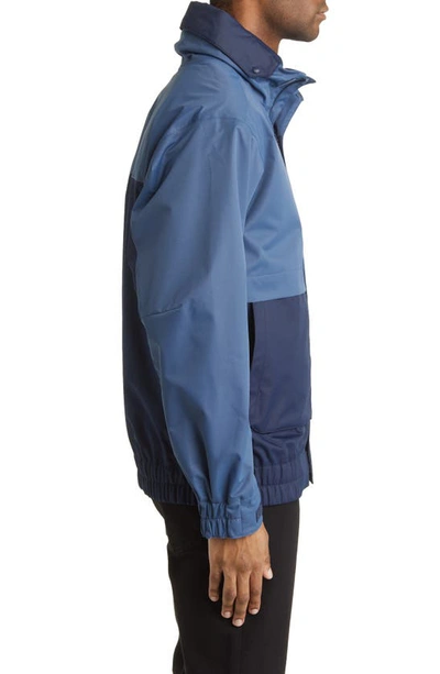 Columbia Boundary Springs Waterproof Rain Jacket In Collegiate Navy