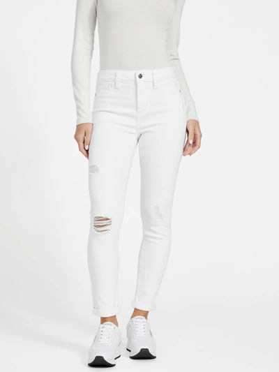 Shop Guess Factory Eco Liberty Skinny Jeans In White
