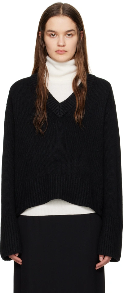 Shop Lisa Yang Black 'the Aletta' Sweater In Bl Black