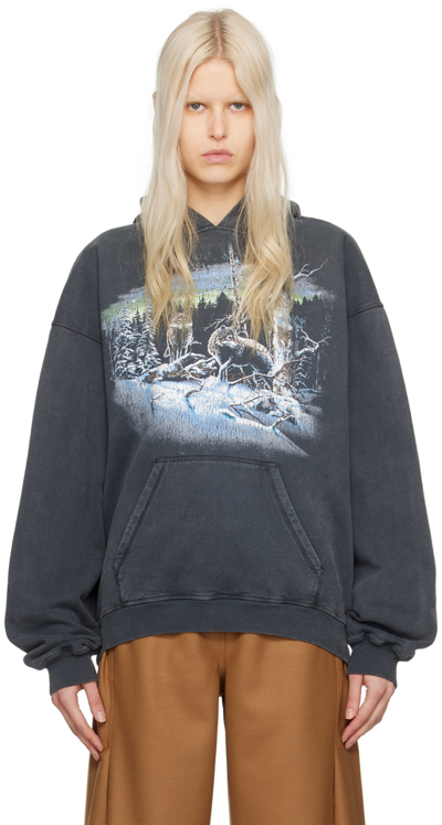 Shop Holzweiler Gray Paradise National Hoodie In 1053 Grey