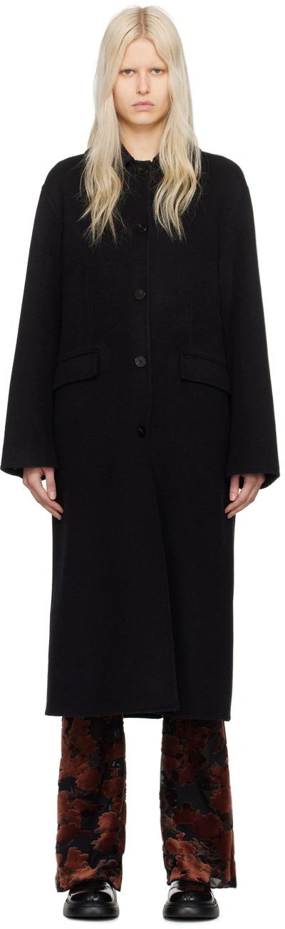 Shop Holzweiler Black Felsa Coat In 1051 Black