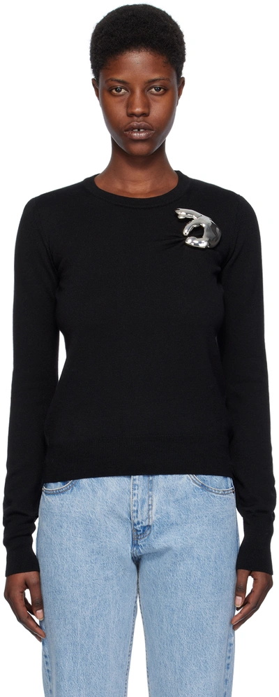 Shop Coperni Black Emoji Sweater