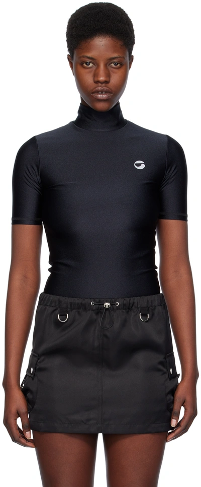 Shop Coperni Black Fitted T-shirt