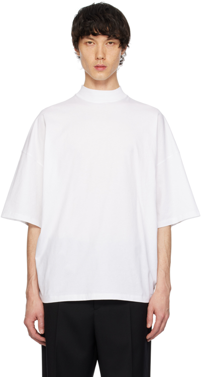 Shop Jil Sander White Crewneck T-shirt In 100 White