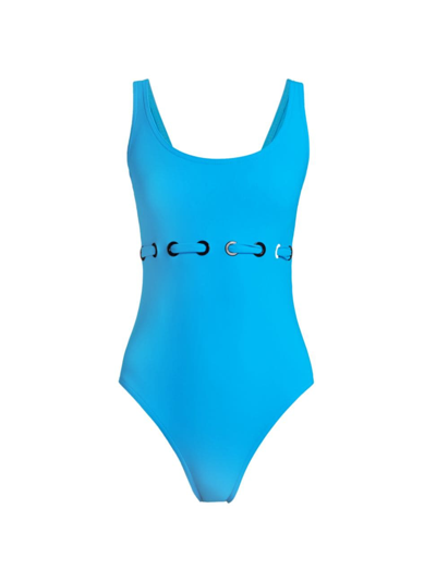 Shop Karla Colletto Swim Women's Lucy One-piece Swimsuit In Turqoise