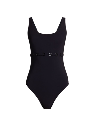 Shop Karla Colletto Swim Women's Lucy One-piece Swimsuit In Black