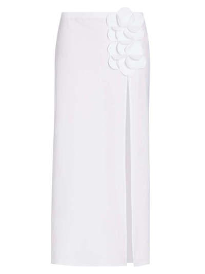 Shop Karla Colletto Swim Women's Tess Rosette Cover-up Skirt In White