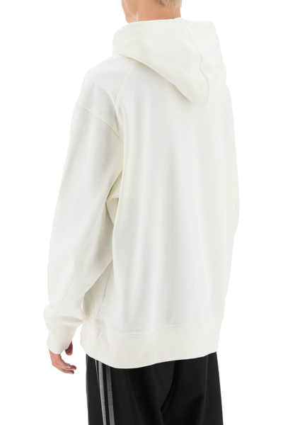 Shop Y-3 Hoodie With Logo Print In White