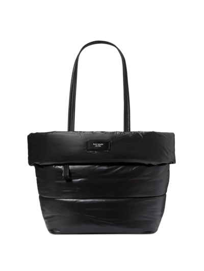 Shop Kate Spade Women's Puffy Large Tote Bag In Black
