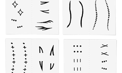 Inked By Dani Face Tats Temporary Tattoos In Black