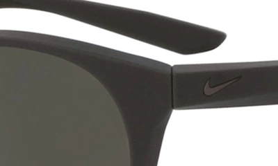 Shop Nike 51mm Essential Horizon Round Sunglasses In Matte Sequoia Grey Bronze