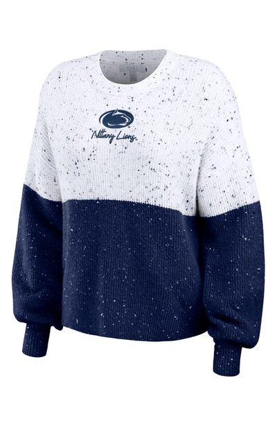 Shop Wear By Erin Andrews University Colorblock Sweatshirt In Penn State University