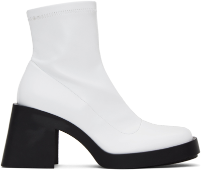 Shop Justine Clenquet White Lucy Boots