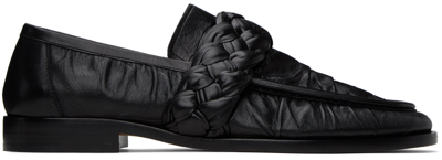 Shop Bottega Veneta Black Astaire Loafers In 1000-black
