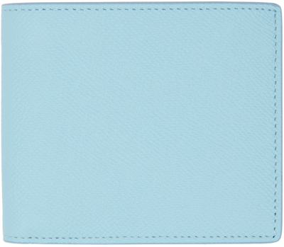Shop Maison Margiela Blue Four Stitches Wallet In T6197 Aqua