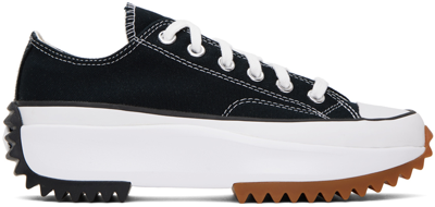 Shop Converse Black Run Star Hike Sneakers In Black/white/gum