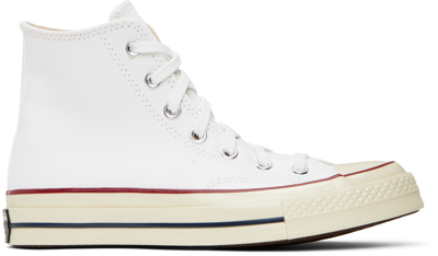 Shop Converse White Chuck 70 High Top Sneakers In White/garnet/egret