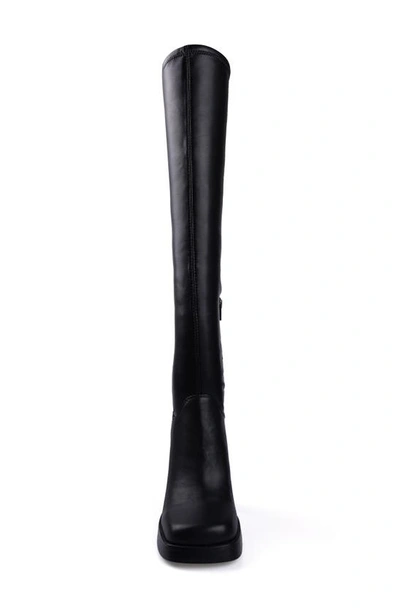 Shop Candies Candie's Gild Over The Knee Boot In Black Faux