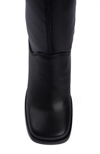 Shop Candies Gild Over The Knee Boot In Black Faux