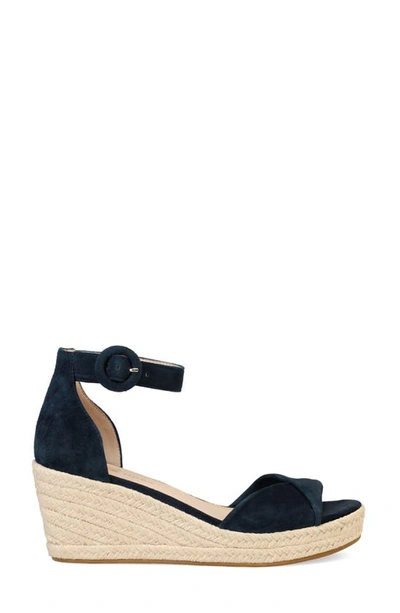 Shop Pelle Moda Kove Espadrille Wedge Sandal In Midnight