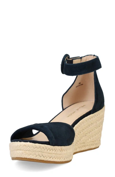 Shop Pelle Moda Kove Espadrille Wedge Sandal In Midnight