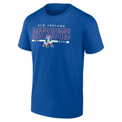 Shop Fanatics Branded Red/royal New England Patriots Throwback T-shirt Combo Set