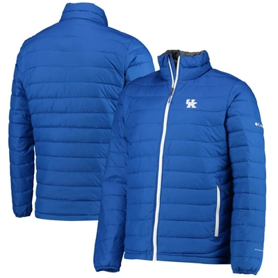 Shop Columbia Royal Kentucky Wildcats Powder Lite Omni-heat Reflective Full-zip Jacket