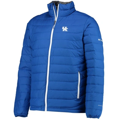Shop Columbia Royal Kentucky Wildcats Powder Lite Omni-heat Reflective Full-zip Jacket