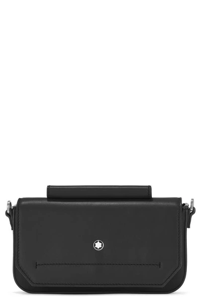 Shop Montblanc Meisterstück Selection Soft Leather Mini Bag In Black