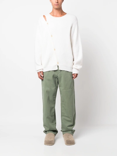 Shop Lemaire Unisex Military Pants In Gr638 Hedge Green