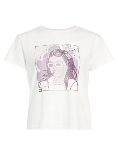 Shop Re/done Women's In Your Dreams Cotton T-shirt In Vintage White
