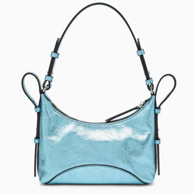 Shop Zanellato Mita Bag In Blue Laminated Leather