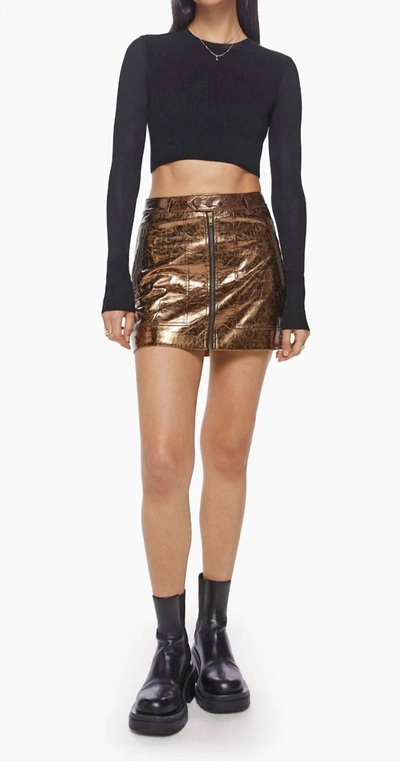 Shop Mother Sprocket Mini Skirt In Crushing Cans In Multi