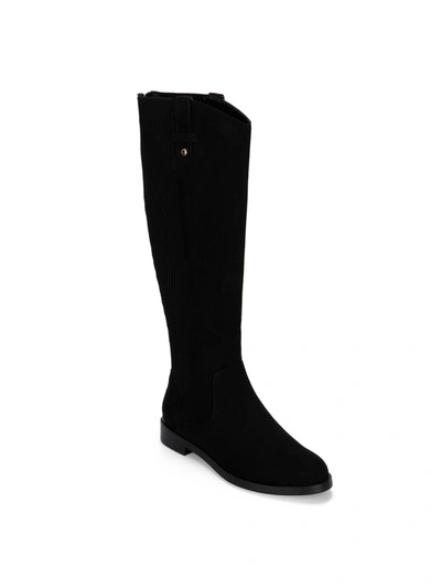 Shop Kenneth Cole Reaction Wind Stretch Boot Womens Boots Knee High Knee-high Boots In Black