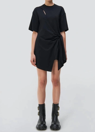 Shop Jonathan Simkhai Livia Wrap Mini Dress In Black