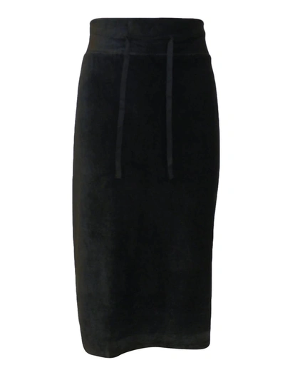 Daniella Faye Women's Velour Sport Skirt In Black In Black