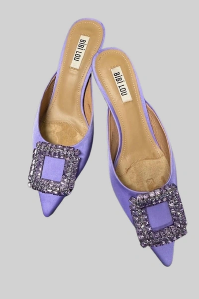 Bibi Lou Open Back Pump In Mauve In Multi