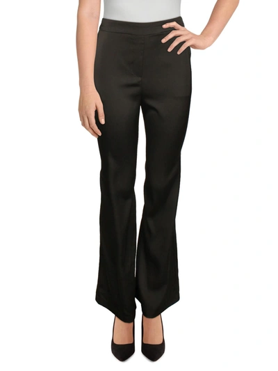 Shop Calvin Klein Womens High-rise Wide Leg Dress Pants In Black
