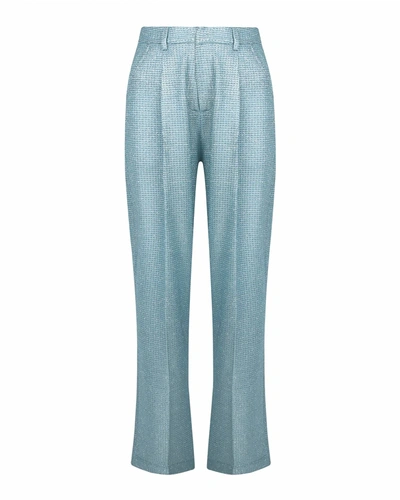 Shop Forever Unique Women's Metallic Trouser In Blue