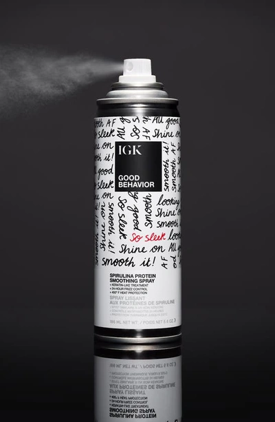 Igk Good Behavior Spirulina Protein Anti-frizz Smoothing Spray 5.6 oz/ 186 ml