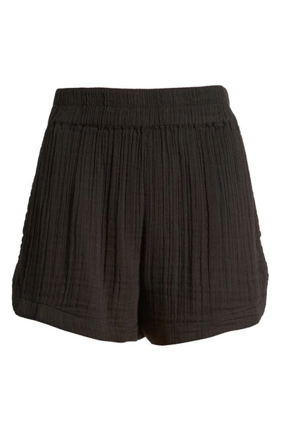 Shop Rip Curl Premium Cotton Gauze Surf Shorts In Black